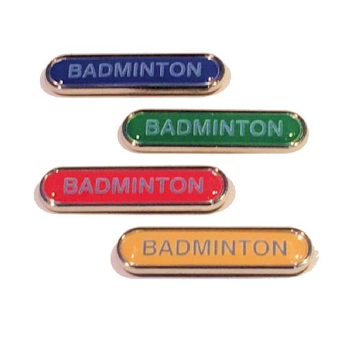 BADMINTON bar badge